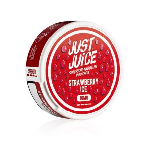 Just Juice Strawberry Ice Pouches 10mg